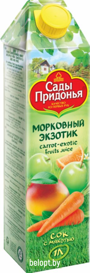 Сок «Сады Придонья» морковный экзотик, 1 л.