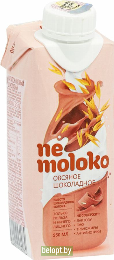 Напиток «Ne moloko» овсяный, шоколадный, 250 мл.