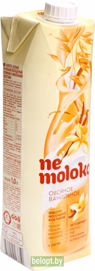 Напиток «Nemoloko» овсяный, ванильный, 3.2%, 1 л.