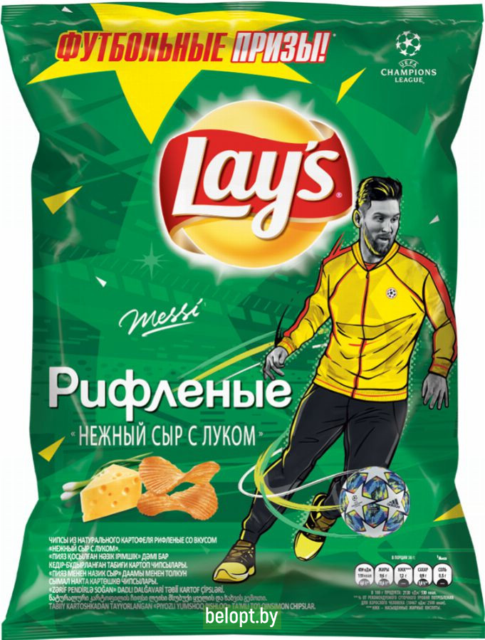 Чипсы «Lay's» нежный сыр с луком, 150 г.