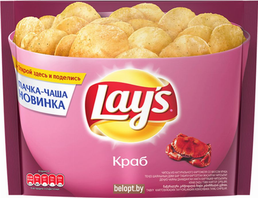 Чипсы «Lay's» со вкусом краба, 240 г.