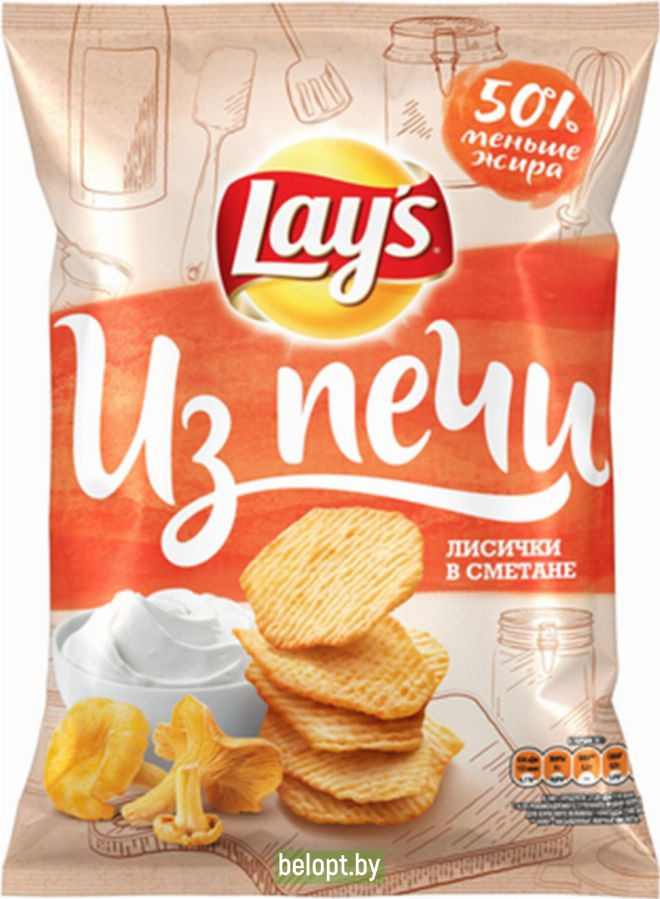 Чипсы картофельные «Lay's» лисички в сметане, 85 г.