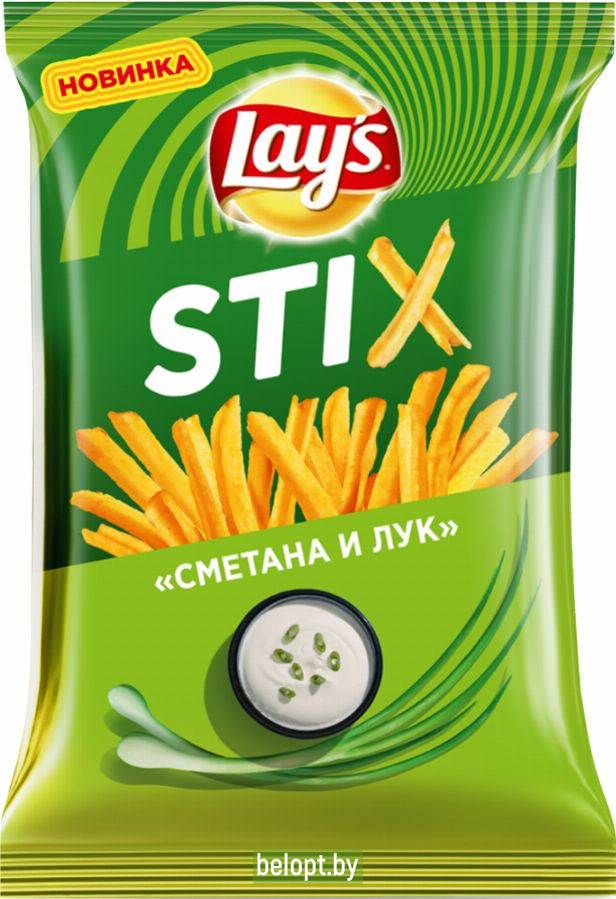 Чипсы «Lay's» STIX, сметана и лук, 125 г.