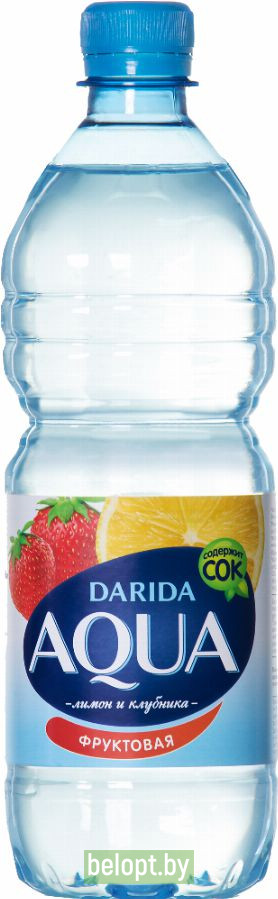 Напиток «Aqua» фруктовая с ароматом лимона и клубники, 0.75 л.