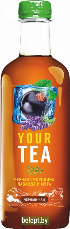 Напиток «Darida» черный чай со вкусом черной смородины, лаванды, мяты, 0.5 л.
