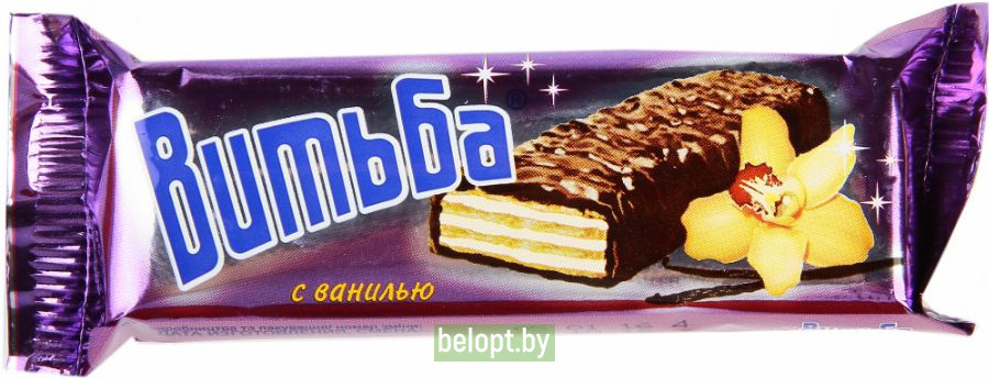 Вафельный батончик «Витьба» ваниль, 35 г.