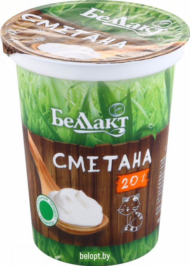 Сметана «Беллакт» 20%, 380 г.