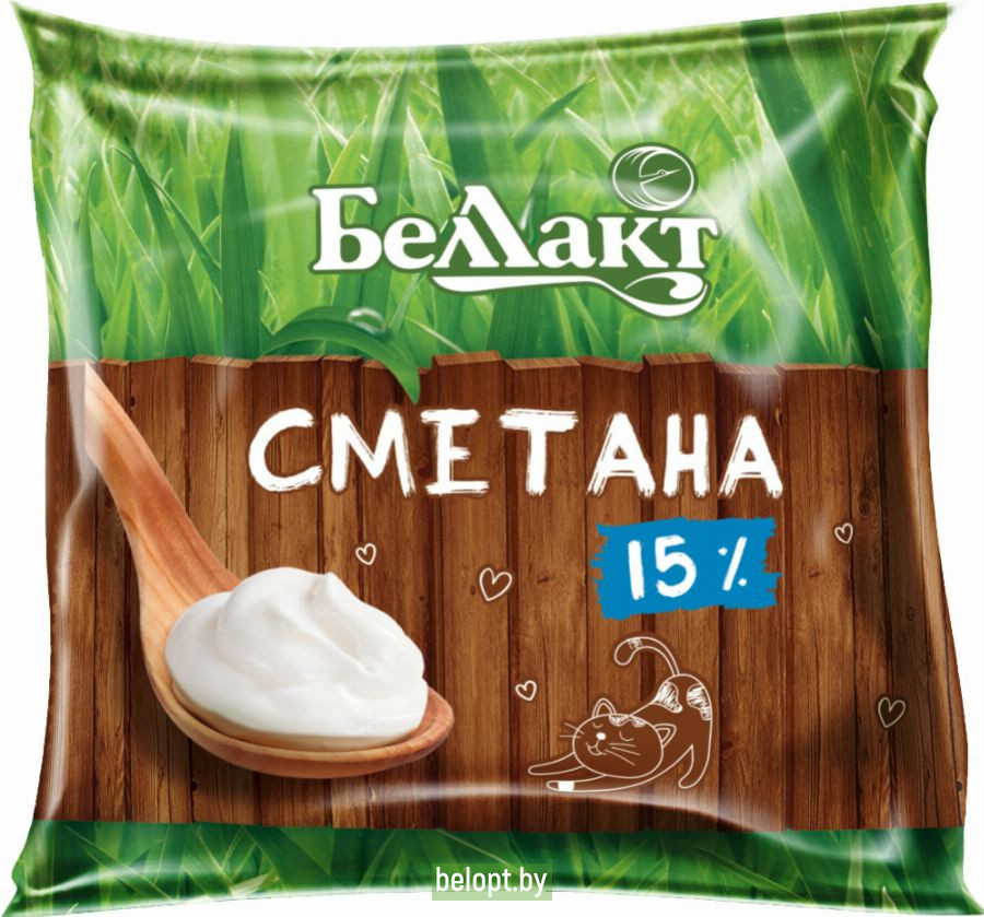 Сметана «Беллакт» 15%, 500г.