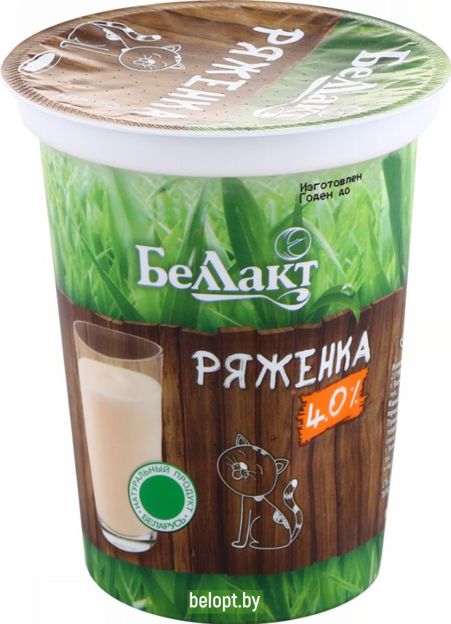 Ряженка «Беллакт» 4%, 380 г.