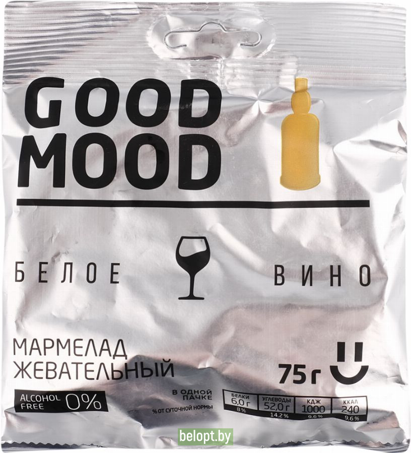 Мармелад «Good Mood» со вкусом белого вина, 75 г.