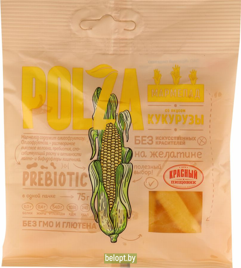 Мармелад «Polza» со вкусом кукурузы, 75 г.