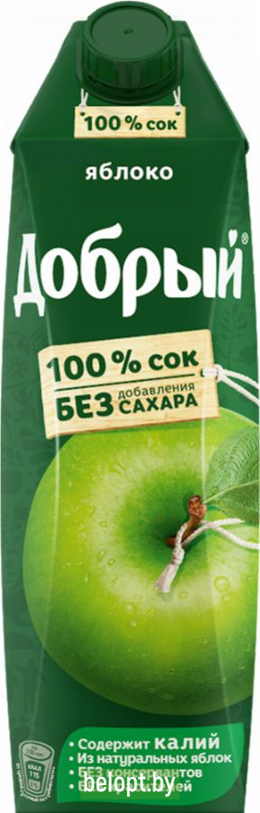 Сок «Добрый» яблочный, 1 л.