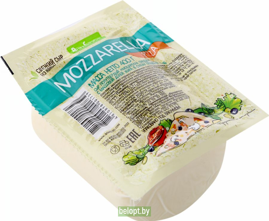 Сыр «Mozzarella Pizza» 40%, 400 г.