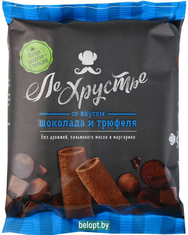 Полоски кондитерские «ЛеХрустье» со вкусом шоколада и трюфеля, 100 г.