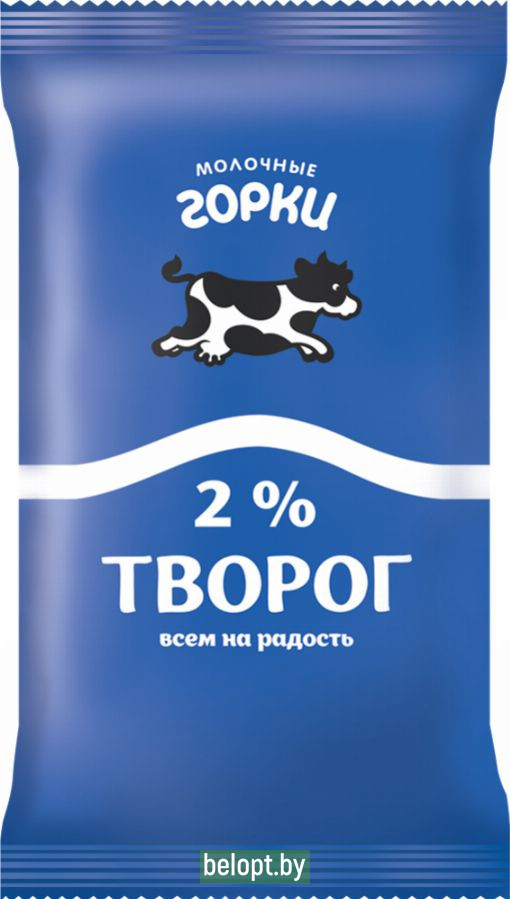 Творог «Молочные горки» 2%, 180 г.