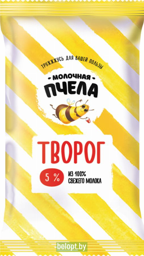 Творог «Молочная пчела» 5%, 180 г