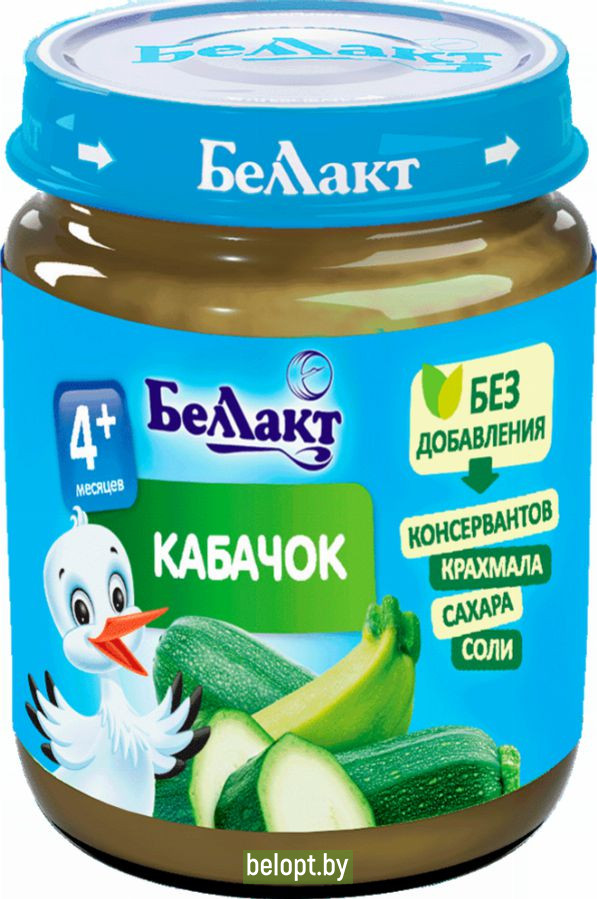 Пюре «Беллакт» из кабачков, 100 г.