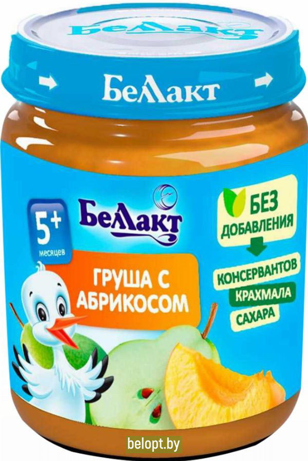 Пюре «Беллакт» яблоко-абрикос, 100 г.