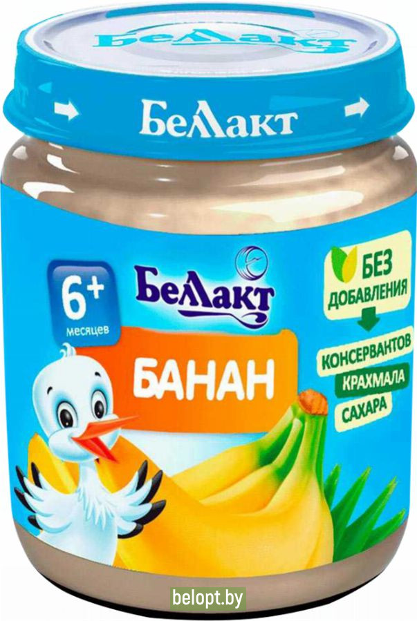 Пюре «Беллакт» банан, 100 г.