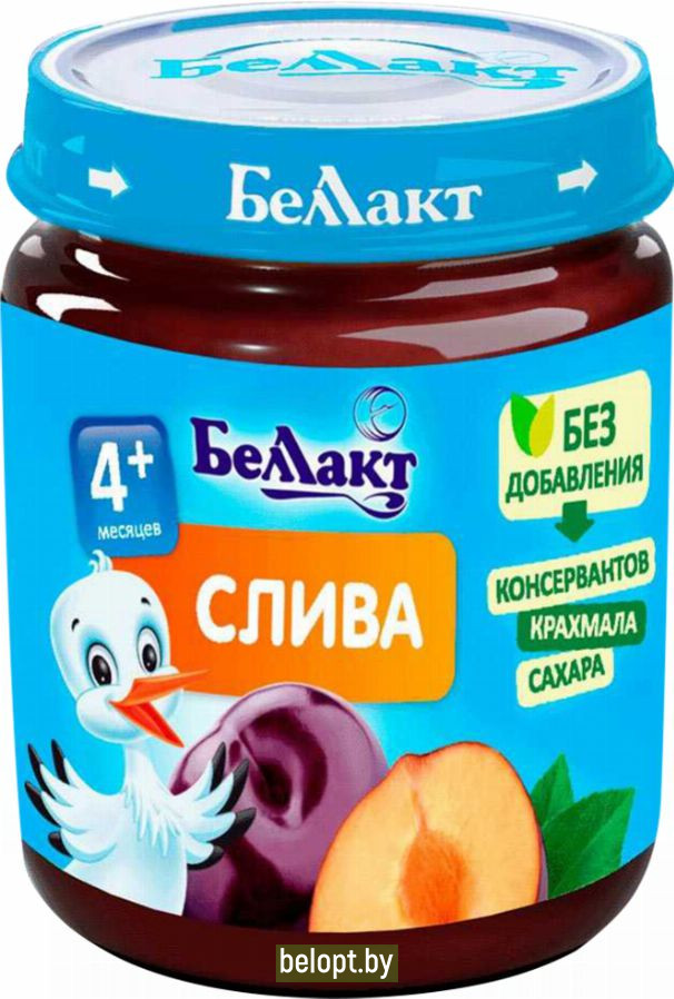 Пюре «Беллакт» слива, 100 г.