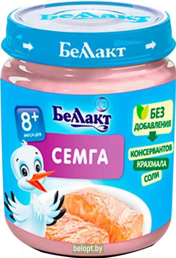 Пюре детское «Беллакт» из семги, 95 г.