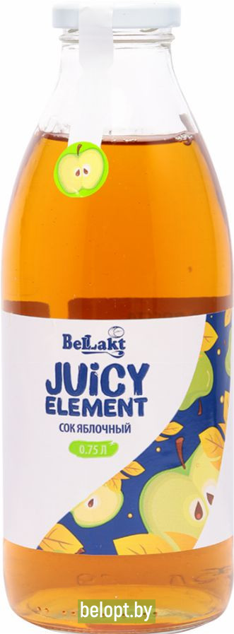 Сок «Juicy Element» яблочный, 0.75 л.