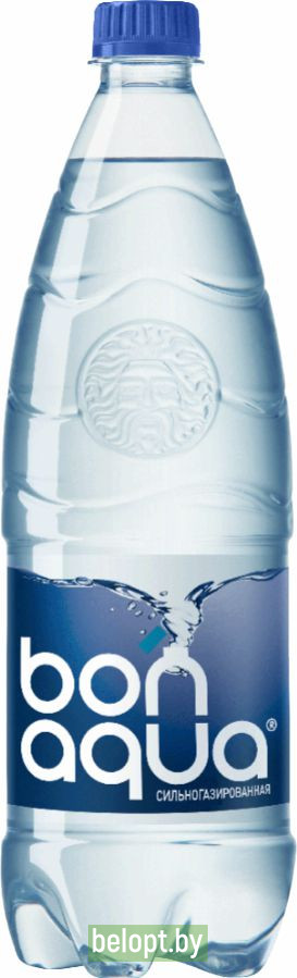 Вода питьевая «Bonaqua» сильногазированная, 1 л.