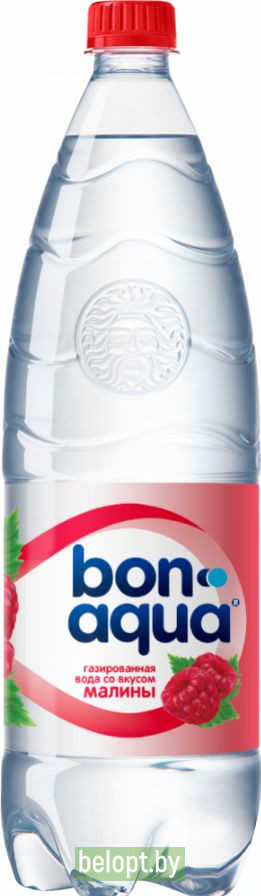 Вода питьевая, газированная «Bonaqua» малина, 1.5 л.