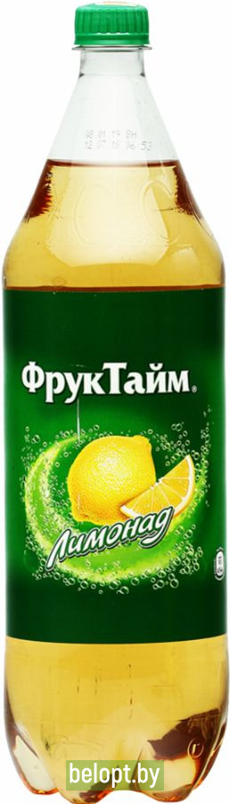 Напиток «Фруктайм Лимонад» газированный, 1.5 л.