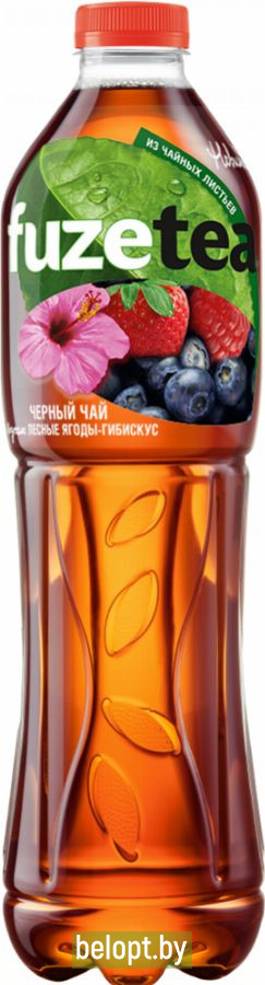 Чай черный «Fuzetea» со вкусом лесные ягоды-гибискус, 1.5 л.