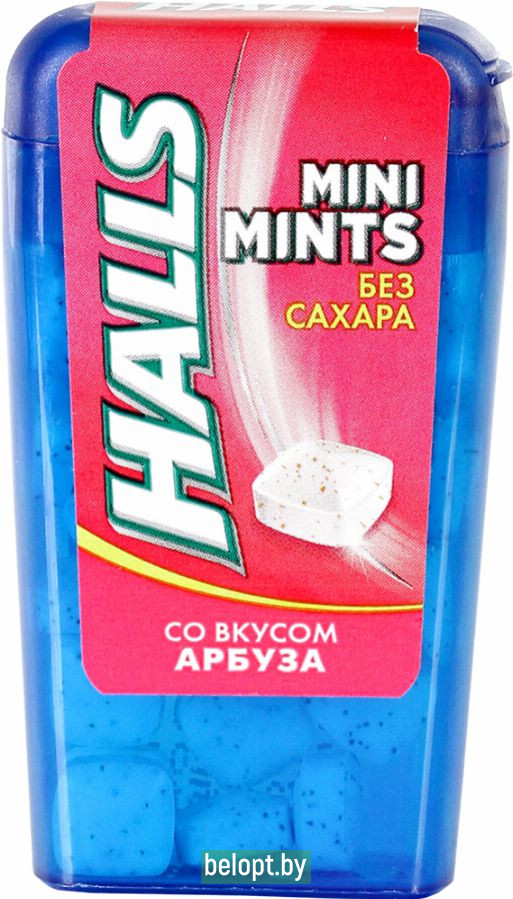 Конфеты «Halls» Mini Mints, со вкусом арбуза, 12.5 г.