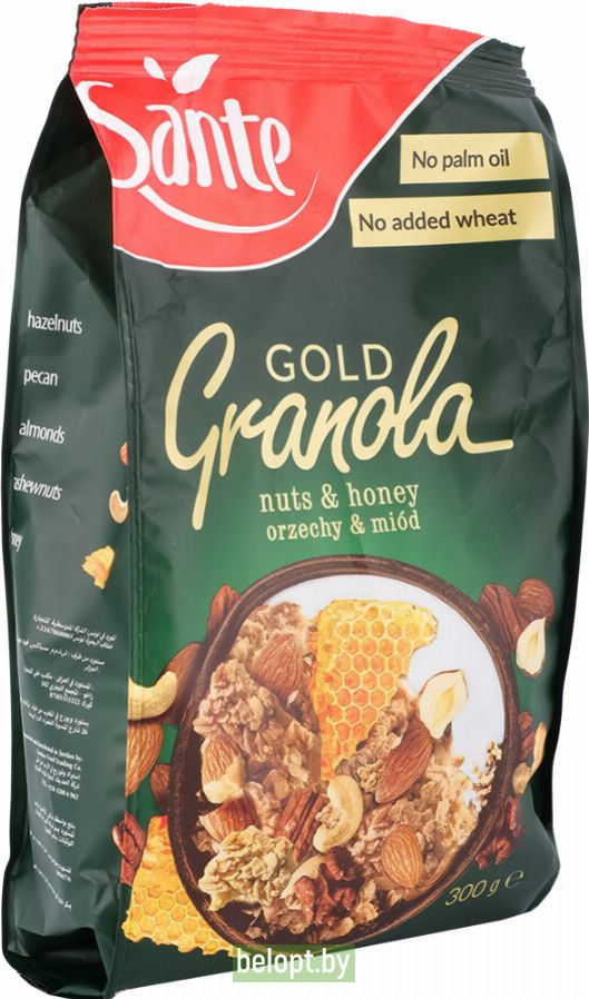 Хлопья «Granola Gold» с орехами и медом, 300 г.