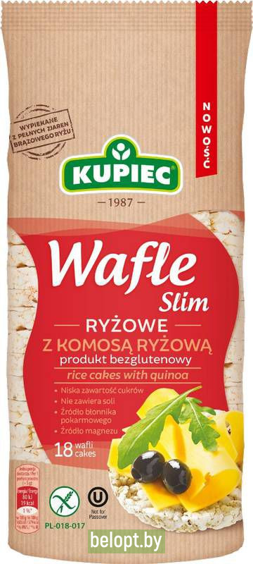 Рисовые вафли «Kupiec» с киноа, 90 г.