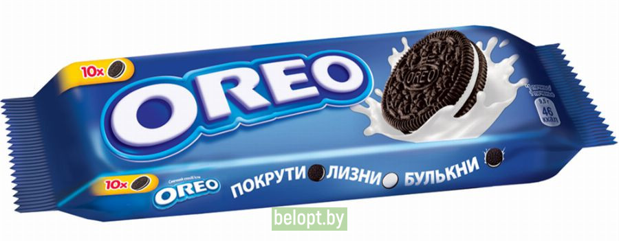 Печенье «Oreo» с какао и кремовой начинкой, 95 г.