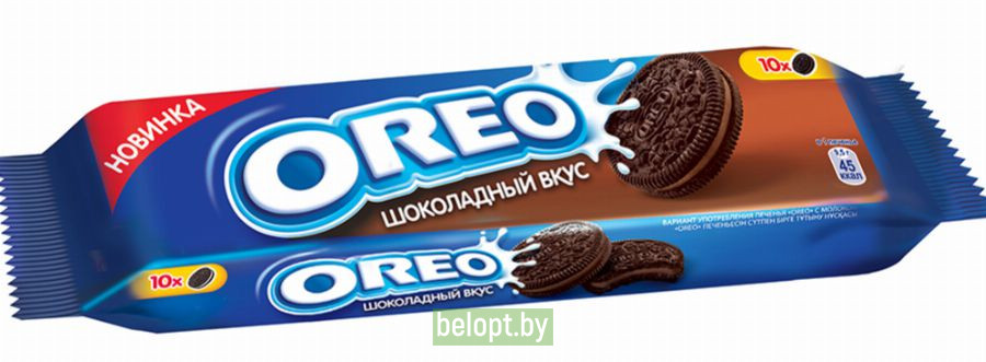 Печенье «Oreo» с какао и начинкой со вкусом шоколада, 95 г.