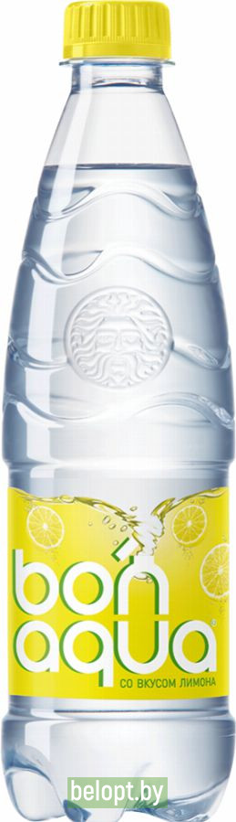 Вода питьевая, газированная «Bonaqua» лимон, 0.5 л.