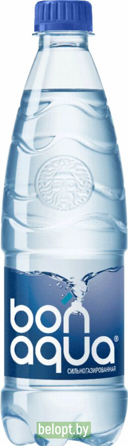 Вода питьевая «Bonaqua» сильногазированная, 0.5 л.